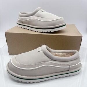 UGG UGG Tasman Cali Wave slipper Casual Shoes Clogs Gray Linen White US 8
